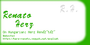 renato herz business card